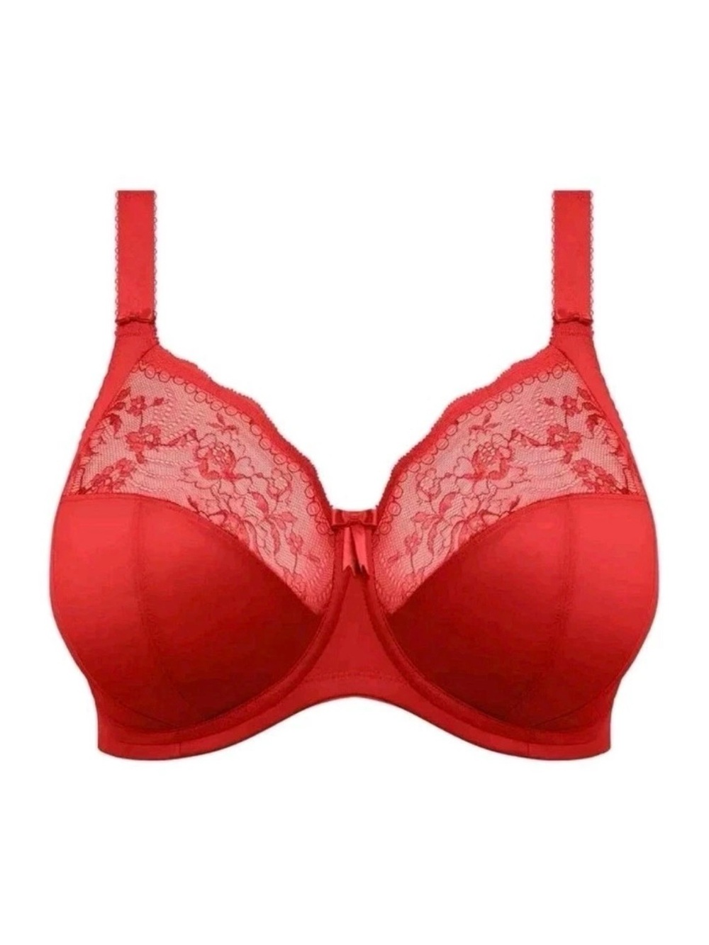 Elomi Women’s Bra Red Size 36K Underwire Unlined